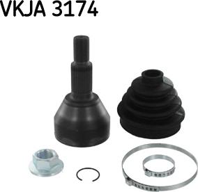 SKF VKJA 3174 - Nivelsarja, vetoakseli onlydrive.pro