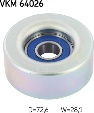 SKF VKM 64026 - Pulley, v-ribbed belt onlydrive.pro