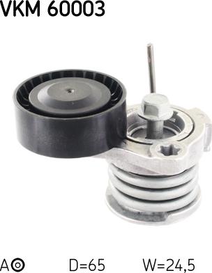 SKF VKM 60003 - Ролик, поликлиновый ремень onlydrive.pro