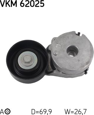 SKF VKM 62025 - Ролик, поликлиновый ремень onlydrive.pro