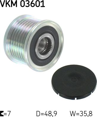 SKF VKM 03601 - Pulley, alternator, freewheel clutch onlydrive.pro