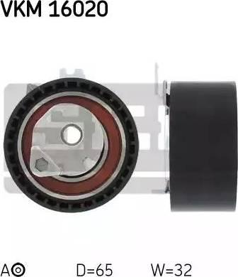 SKF VKM 16020 - Tensioner Pulley, timing belt onlydrive.pro