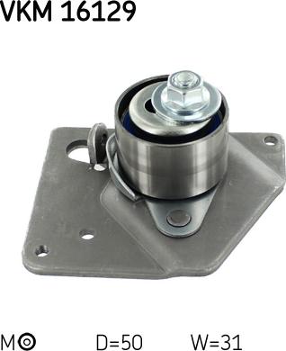 SKF VKM 16129 - Натяжной ролик, зубчатый ремень ГРМ onlydrive.pro