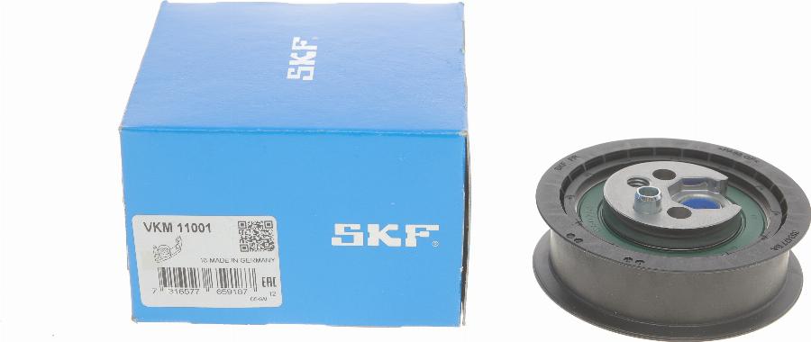 SKF VKM 11001 - Spriegotājrullītis, Gāzu sadales mehānisma piedziņas siksna onlydrive.pro