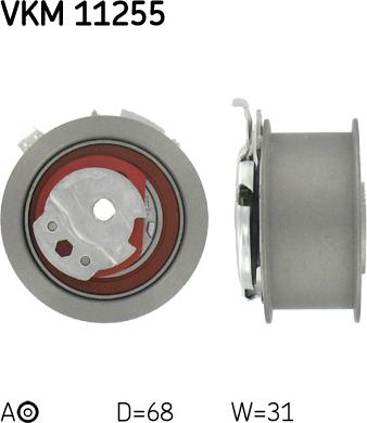 SKF VKM 11255 - Натяжной ролик, зубчатый ремень ГРМ onlydrive.pro