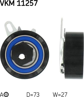 SKF VKM 11257 - Tensioner Pulley, timing belt onlydrive.pro