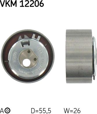 SKF VKM 12206 - Tensioner Pulley, timing belt onlydrive.pro