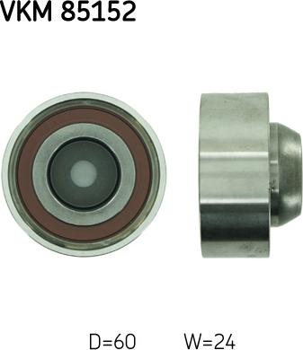 SKF VKM 85152 - Ohjainrulla, hammashihna onlydrive.pro