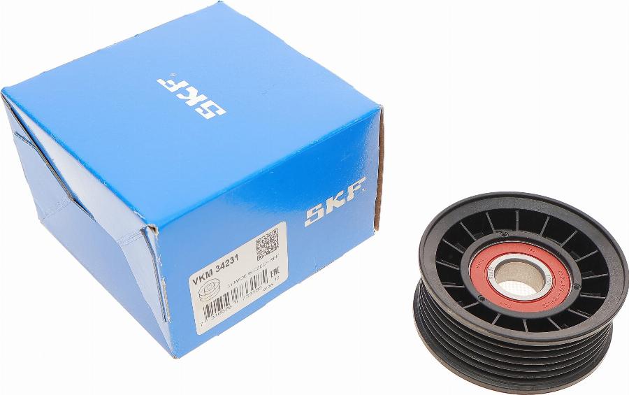 SKF VKM 34231 - Parazīt / Vadrullītis, Ķīļrievu siksna onlydrive.pro