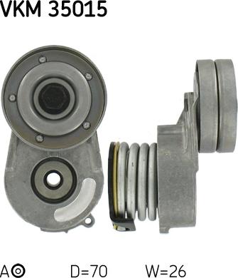 SKF VKM 35015 - Ohjainrulla, moniurahihna onlydrive.pro