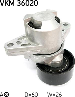 SKF VKM 36020 - Ролик, поликлиновый ремень onlydrive.pro