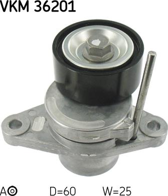 SKF VKM 36201 - Ролик, поликлиновый ремень onlydrive.pro