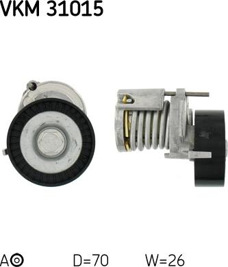 SKF VKM 31015 - Ролик, поликлиновый ремень onlydrive.pro