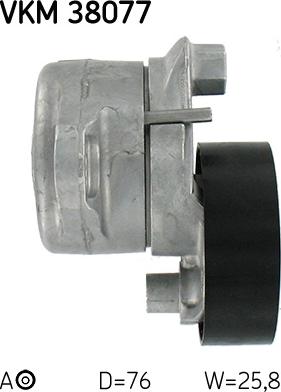 SKF VKM 38077 - Pulley, v-ribbed belt onlydrive.pro