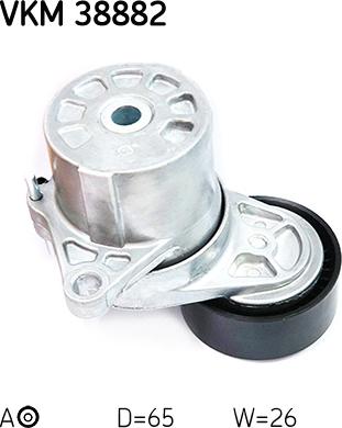 SKF VKM 38882 - Ролик, поликлиновый ремень onlydrive.pro