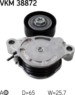 SKF VKM 38872 - Ролик, поликлиновый ремень onlydrive.pro