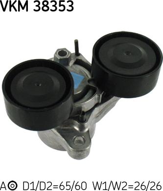 SKF VKM 38353 - Ролик, поликлиновый ремень onlydrive.pro