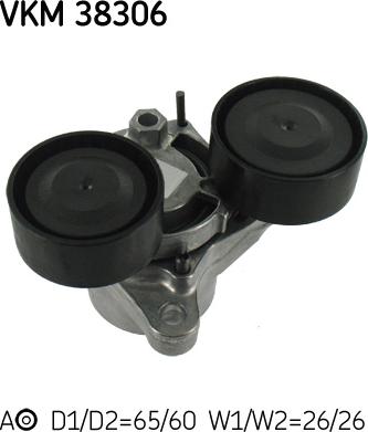 SKF VKM 38306 - Ролик, поликлиновый ремень onlydrive.pro