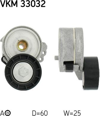 SKF VKM 33032 - Ohjainrulla, moniurahihna onlydrive.pro