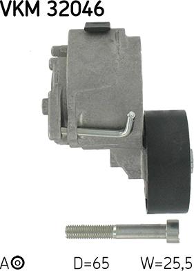 SKF VKM 32046 - Pulley, v-ribbed belt onlydrive.pro