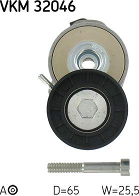 SKF VKM 32046 - Pulley, v-ribbed belt onlydrive.pro