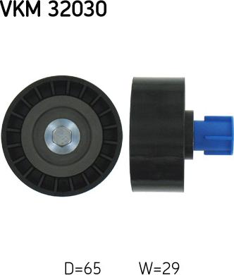 SKF VKM 32030 - Ролик, поликлиновый ремень onlydrive.pro