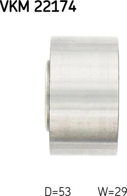 SKF VKM 22174 - Ohjainrulla, hammashihna onlydrive.pro