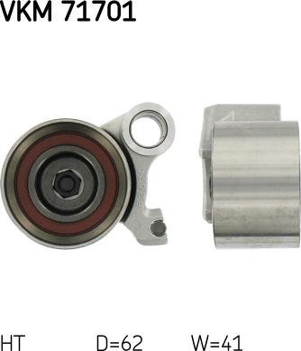 SKF VKM 71701 - Tensioner Pulley, timing belt onlydrive.pro