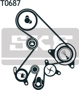 SKF VKMC 91303 - Water Pump & Timing Belt Set onlydrive.pro