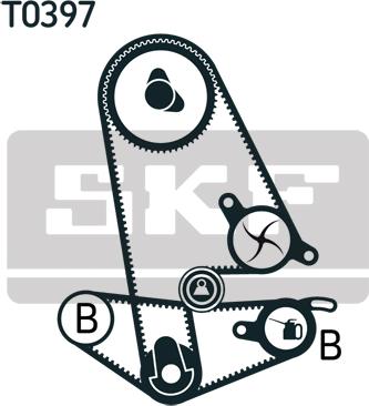 SKF VKMC 93011 - Ūdenssūknis + Zobsiksnas komplekts onlydrive.pro