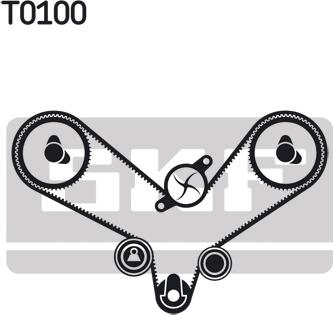 SKF VKMA 01200 - Zobsiksnas komplekts onlydrive.pro