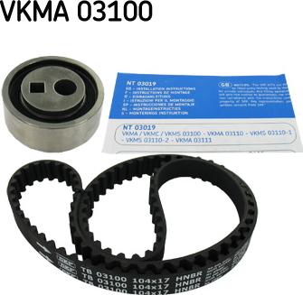 SKF VKMA 03100 - Hammasrihma komplekt onlydrive.pro