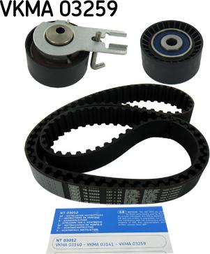 SKF VKMA 03259 - Hammasrihma komplekt onlydrive.pro