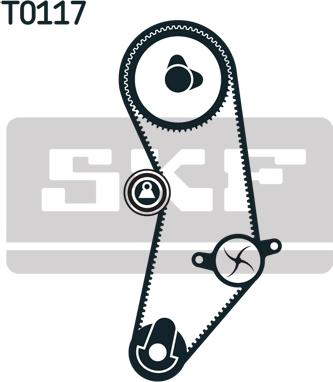 SKF VKMC 02201 - Ūdenssūknis + Zobsiksnas komplekts onlydrive.pro