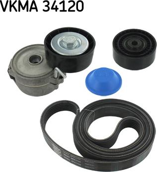 SKF VKMA 34120 - Поликлиновый ременный комплект onlydrive.pro