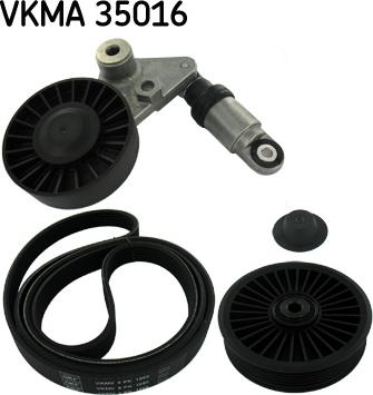 SKF VKMA 35016 - Ķīļrievu siksnu komplekts onlydrive.pro