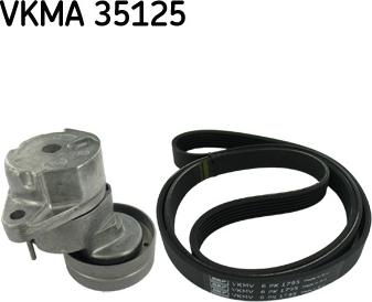 SKF VKMA 35125 - Поликлиновый ременный комплект onlydrive.pro