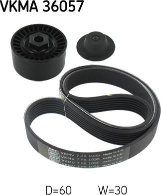 SKF VKMA 36057 - Soonrihmakomplekt onlydrive.pro