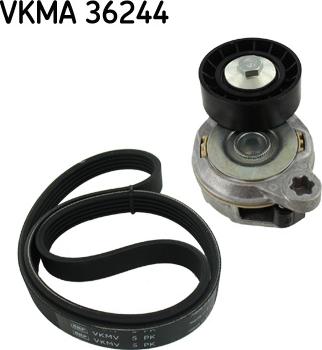 SKF VKMA 36244 - V formos rumbuotas diržas, komplektas onlydrive.pro