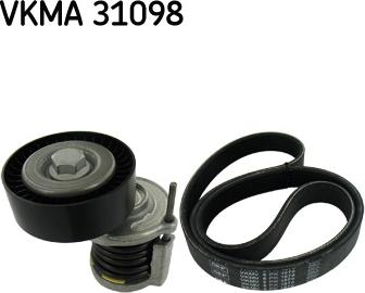 SKF VKMA 31098 - V-Ribbed Belt Set onlydrive.pro