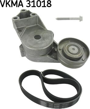 SKF VKMA 31018 - Поликлиновый ременный комплект onlydrive.pro