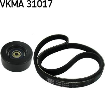 SKF VKMA 31017 - V formos rumbuotas diržas, komplektas onlydrive.pro