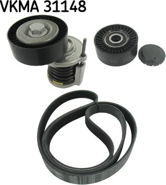 SKF VKMA 31148 - Ķīļrievu siksnu komplekts onlydrive.pro