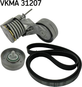 SKF VKMA 31207 - V formos rumbuotas diržas, komplektas onlydrive.pro