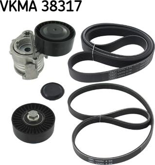 SKF VKMA 38317 - Ķīļrievu siksnu komplekts onlydrive.pro