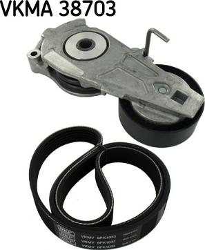 SKF VKMA 38703 - Поликлиновый ременный комплект onlydrive.pro