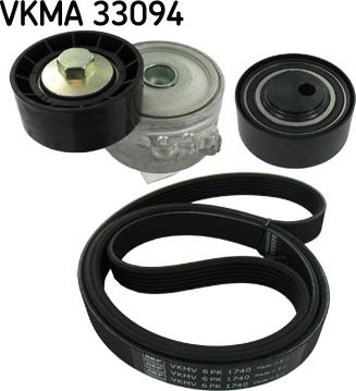 SKF VKMA 33094 - Поликлиновый ременный комплект onlydrive.pro