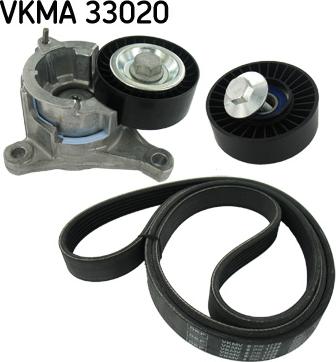 SKF VKMA 33020 - Ķīļrievu siksnu komplekts onlydrive.pro