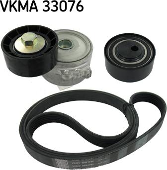 SKF VKMA 33076 - V-Ribbed Belt Set onlydrive.pro