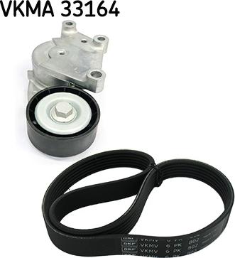 SKF VKMA 33164 - V-Ribbed Belt Set onlydrive.pro